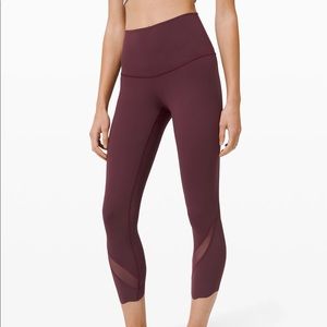 Lululemon Wunder Under Crop High-Rise *Roll Down Scallop Full-On Luxtreme 23"